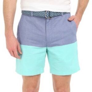 Vineyard Vines Mens Breaker Shorts Two Tone Blue Seafoam Green Size 30